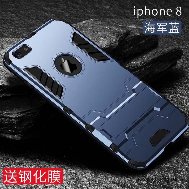 iPhone 8 Coque Tout Compris Silicone Incassable Étui Créatif Marque De Tendance