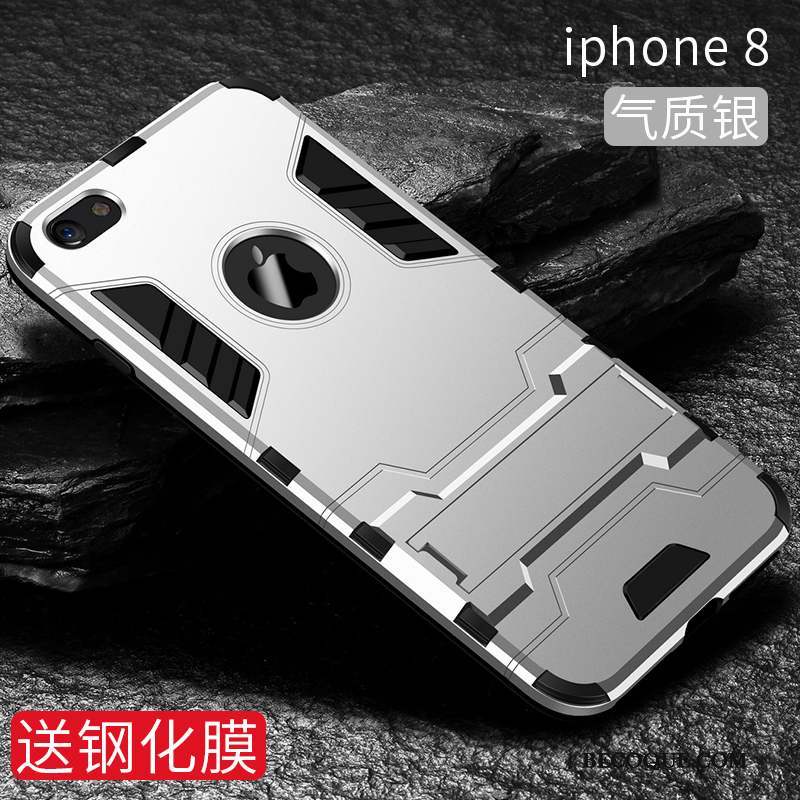 iPhone 8 Coque Tout Compris Silicone Incassable Étui Créatif Marque De Tendance