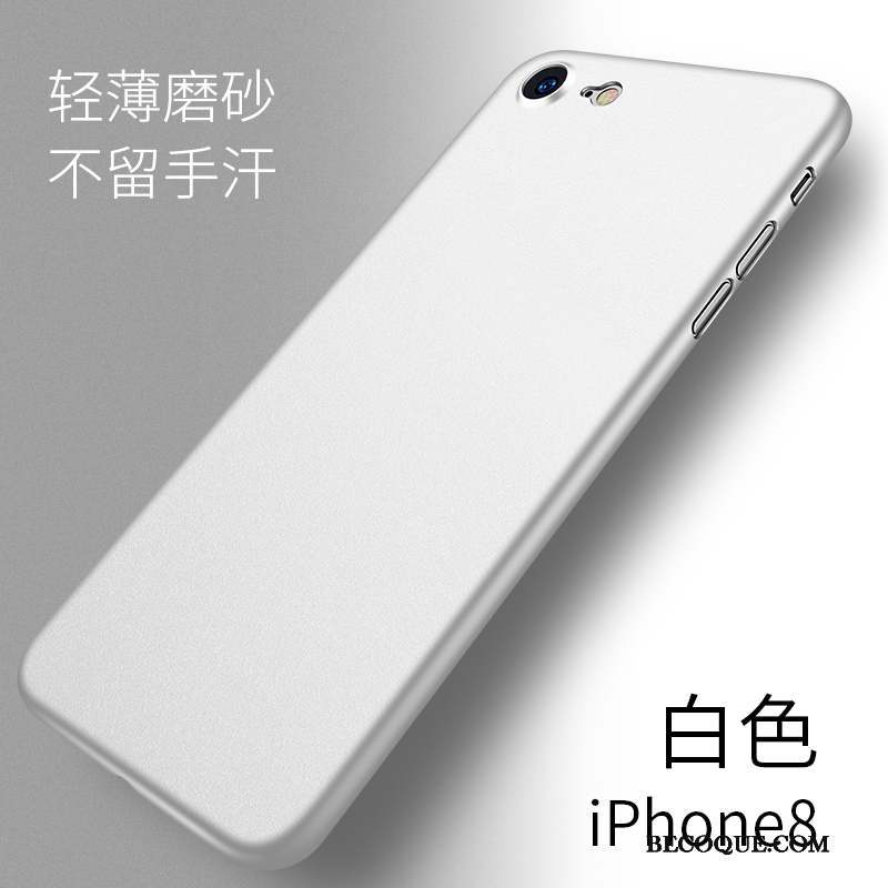 iPhone 8 Coque Tout Compris Très Mince Délavé En Daim Protection Étui Incassable