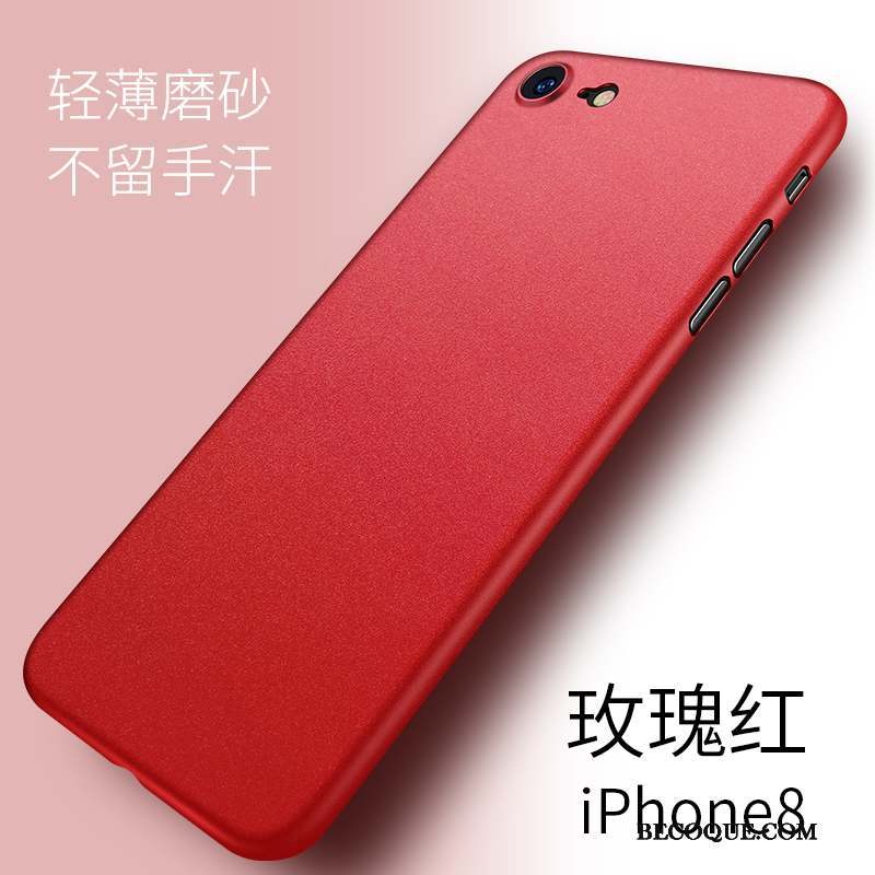 iPhone 8 Coque Tout Compris Très Mince Délavé En Daim Protection Étui Incassable