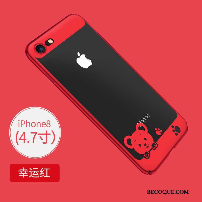 iPhone 8 Coque Très Mince Tout Compris Personnalité Étui Fluide Doux Incassable