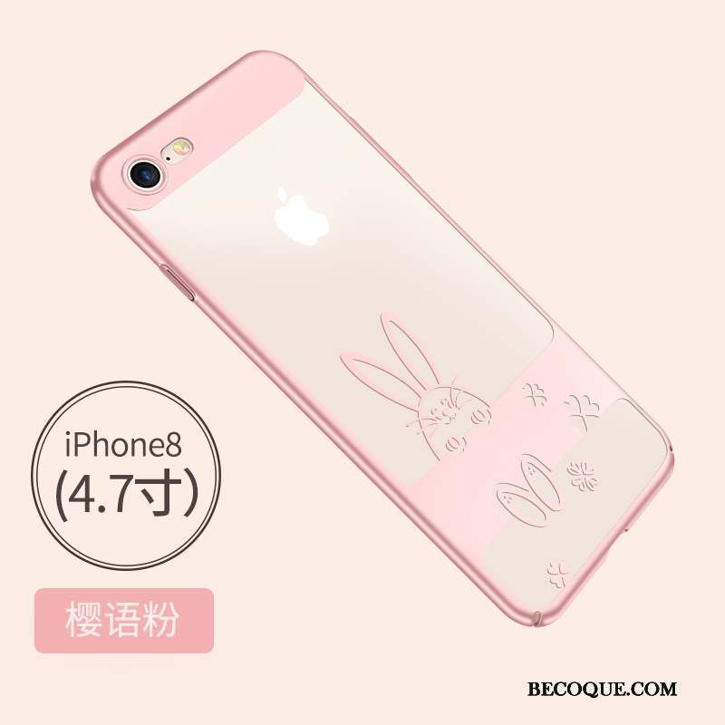 iPhone 8 Coque Très Mince Tout Compris Personnalité Étui Fluide Doux Incassable