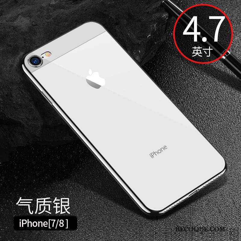 iPhone 8 Coque Étui Fluide Doux Transparent Silicone Incassable