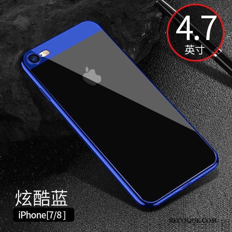 iPhone 8 Coque Étui Fluide Doux Transparent Silicone Incassable