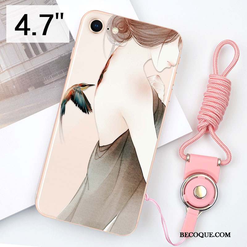 iPhone 8 Coque Étui Silicone Transparent Tout Compris Or Nouveau