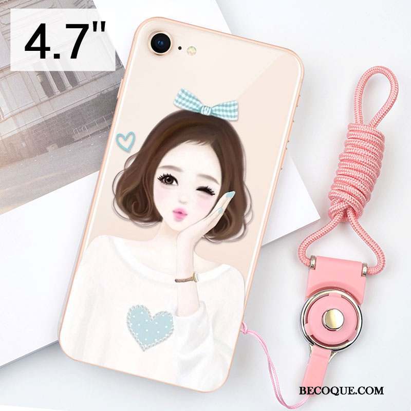 iPhone 8 Coque Étui Silicone Transparent Tout Compris Or Nouveau