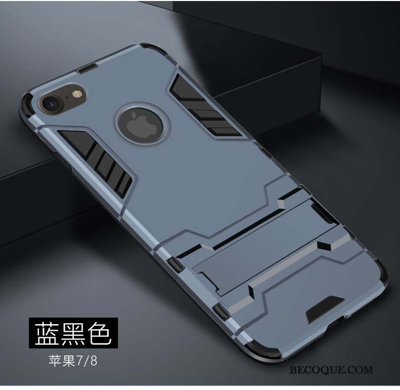 iPhone 8 Créatif Coque De Téléphone Incassable Étui Fluide Doux Gris