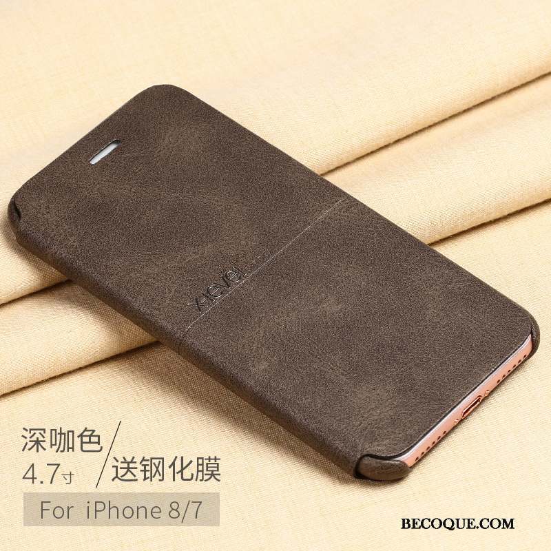 iPhone 8 Créatif Étui Coque De Téléphone Incassable Housse Étui En Cuir