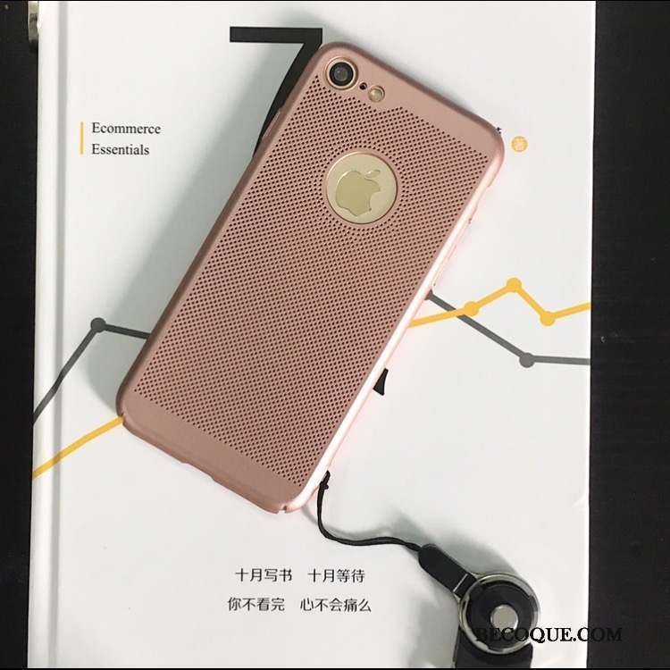 iPhone 8 Incassable Protection Étui Or Coque De Téléphone Délavé En Daim