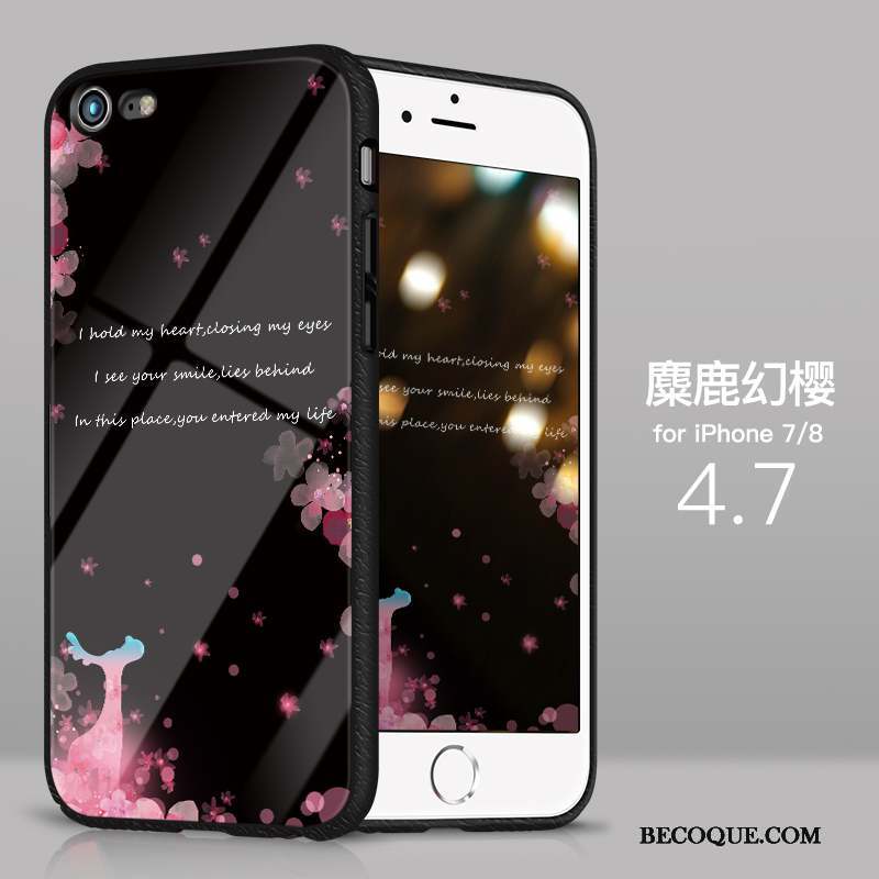 iPhone 8 Incassable Silicone Coque De Téléphone Tout Compris Net Rouge Étui