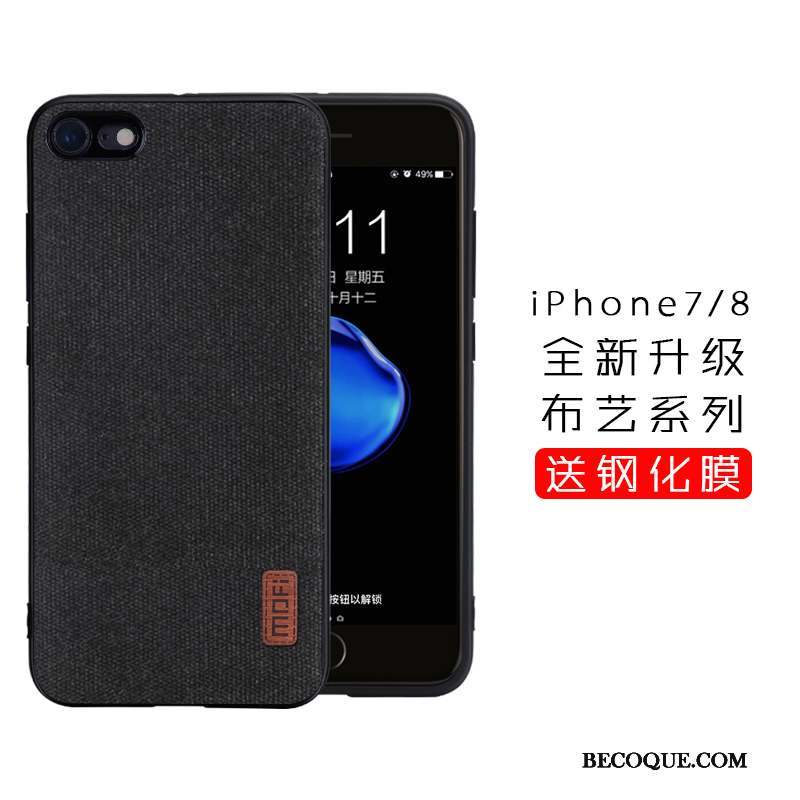 iPhone 8 Marque De Tendance Incassable Tissu Coque De Téléphone Étui Tout Compris