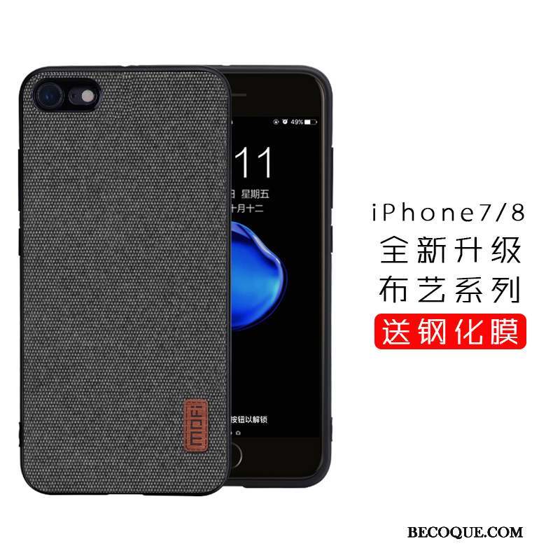 iPhone 8 Marque De Tendance Incassable Tissu Coque De Téléphone Étui Tout Compris