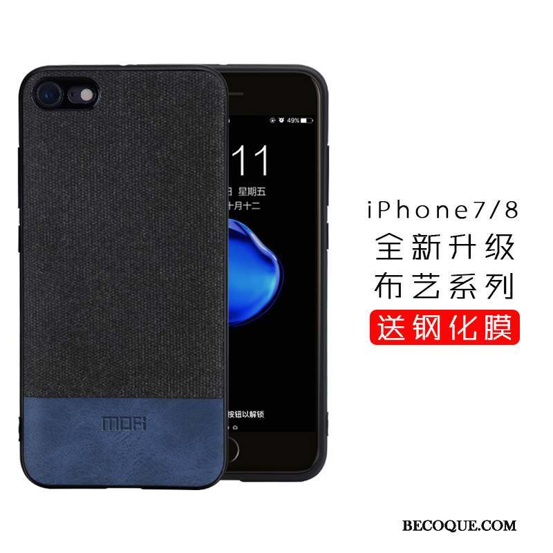 iPhone 8 Marque De Tendance Incassable Tissu Coque De Téléphone Étui Tout Compris