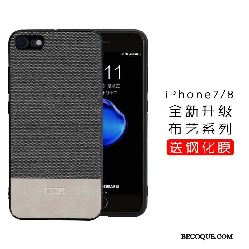 iPhone 8 Marque De Tendance Incassable Tissu Coque De Téléphone Étui Tout Compris