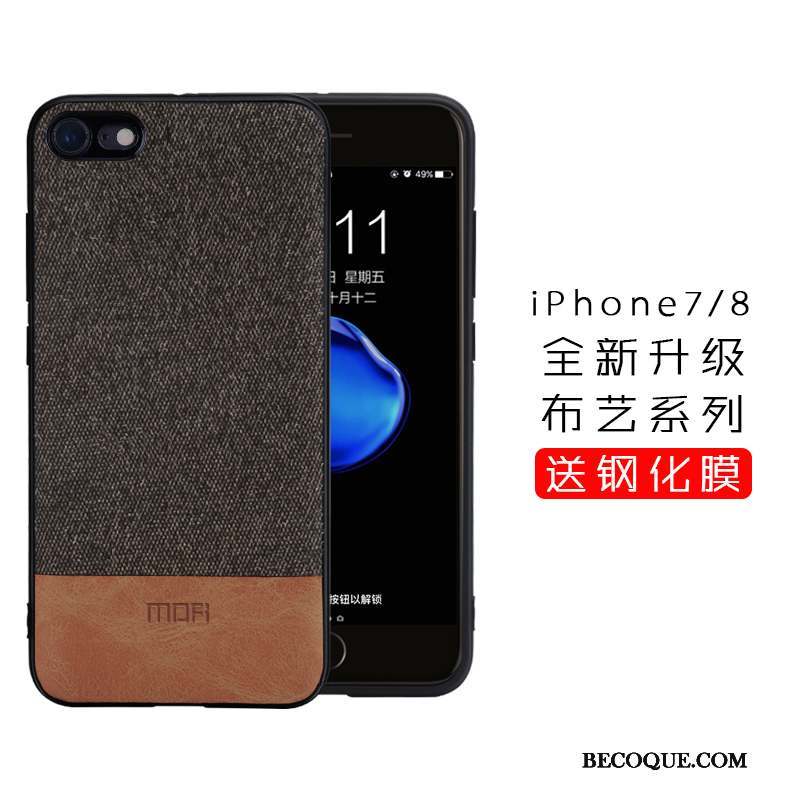 iPhone 8 Marque De Tendance Incassable Tissu Coque De Téléphone Étui Tout Compris