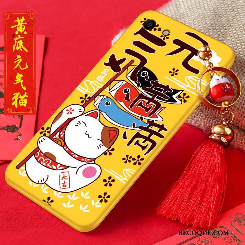 iPhone 8 Nouveau Silicone Dessin Animé Rouge Fluide Doux Coque De Téléphone