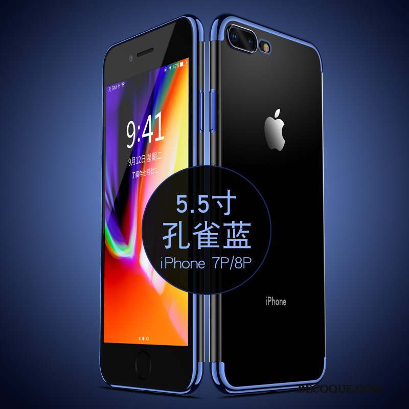 iPhone 8 Plus Coque De Téléphone Silicone Transparent Fluide Doux Tout Compris Très Mince