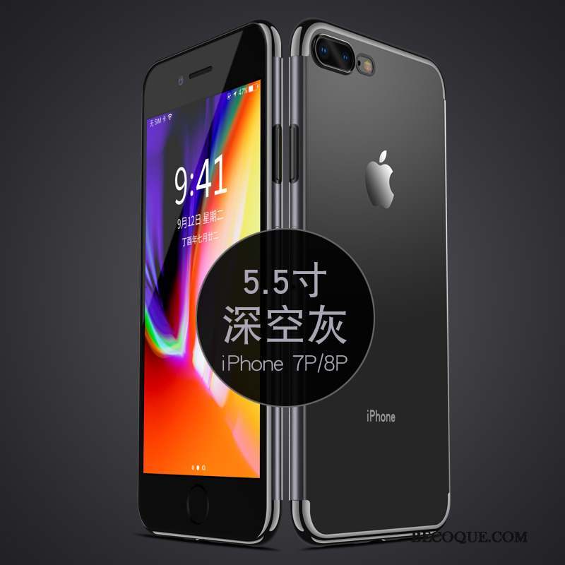 iPhone 8 Plus Coque De Téléphone Silicone Transparent Fluide Doux Tout Compris Très Mince