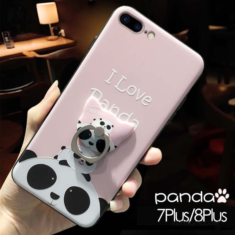 iPhone 8 Plus Coque Incassable Amoureux Gaufrage Silicone Nouveau Dessin Animé