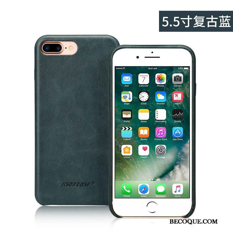 iPhone 8 Plus Coque Tout Compris Business Protection Vert Étui