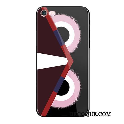 iPhone 8 Plus Coque Tout Compris Tendance Fluide Doux Incassable Verre Créatif