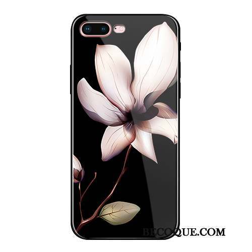 iPhone 8 Plus Coque Tout Compris Tendance Fluide Doux Incassable Verre Créatif