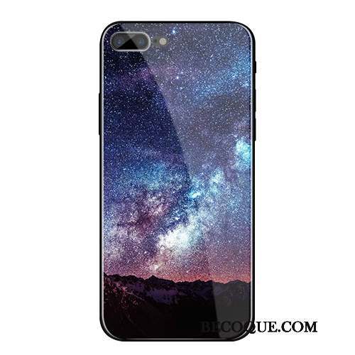 iPhone 8 Plus Coque Tout Compris Tendance Fluide Doux Incassable Verre Créatif