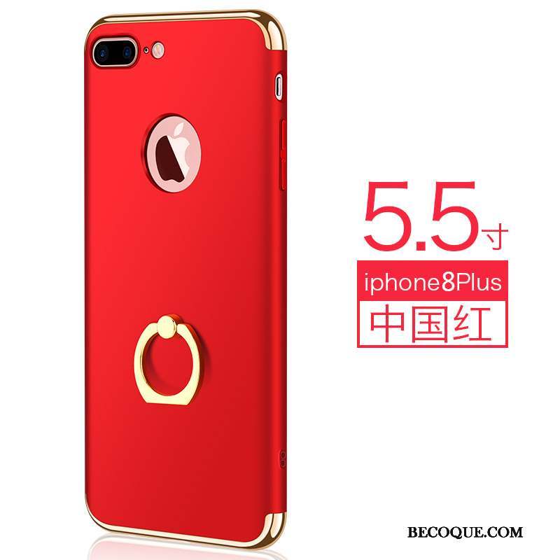 iPhone 8 Plus Coque Tout Compris Étui Pu Très Mince Ornements Suspendus Tendance