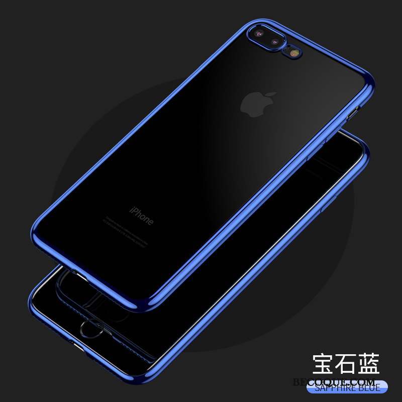 iPhone 8 Plus Coque Transparent Étui Fluide Doux Très Mince Silicone Personnalité