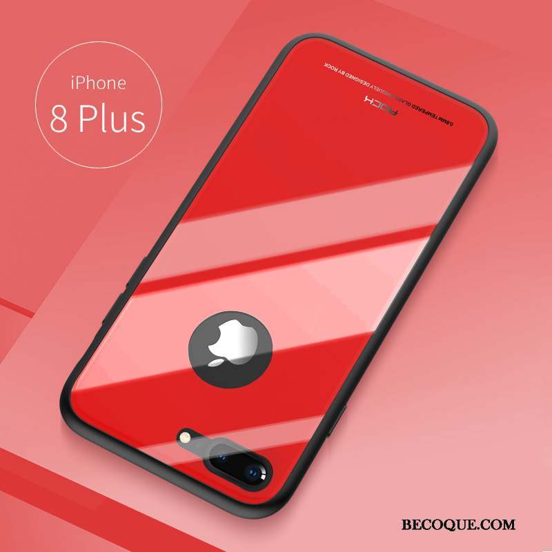 iPhone 8 Plus Coque Étui Fluide Doux Noir Tendance Difficile Tout Compris