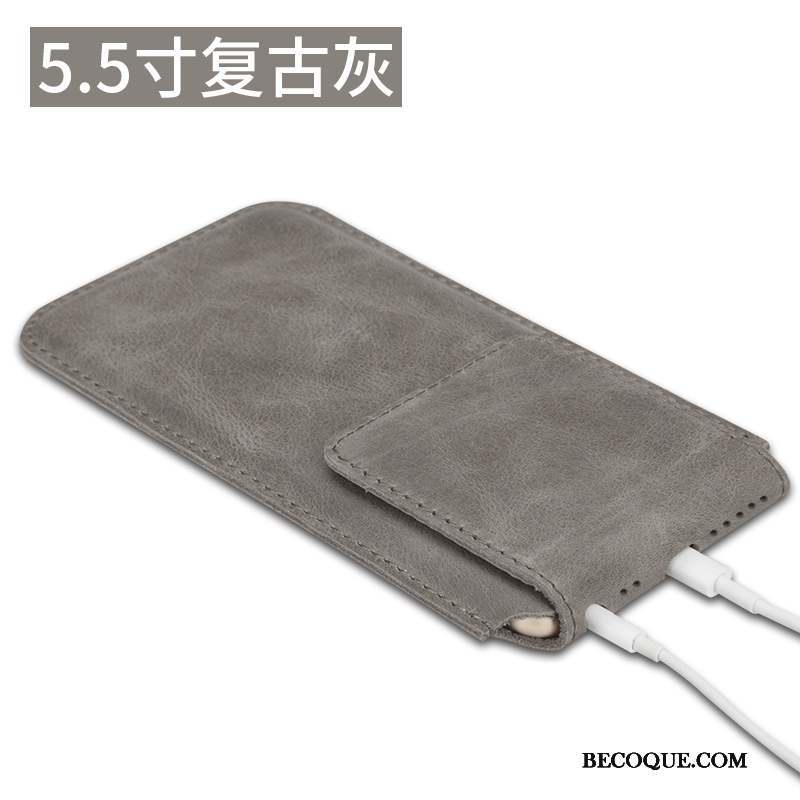 iPhone 8 Plus Cuir Véritable Protection Incassable Nouveau Téléphone Portable Coque