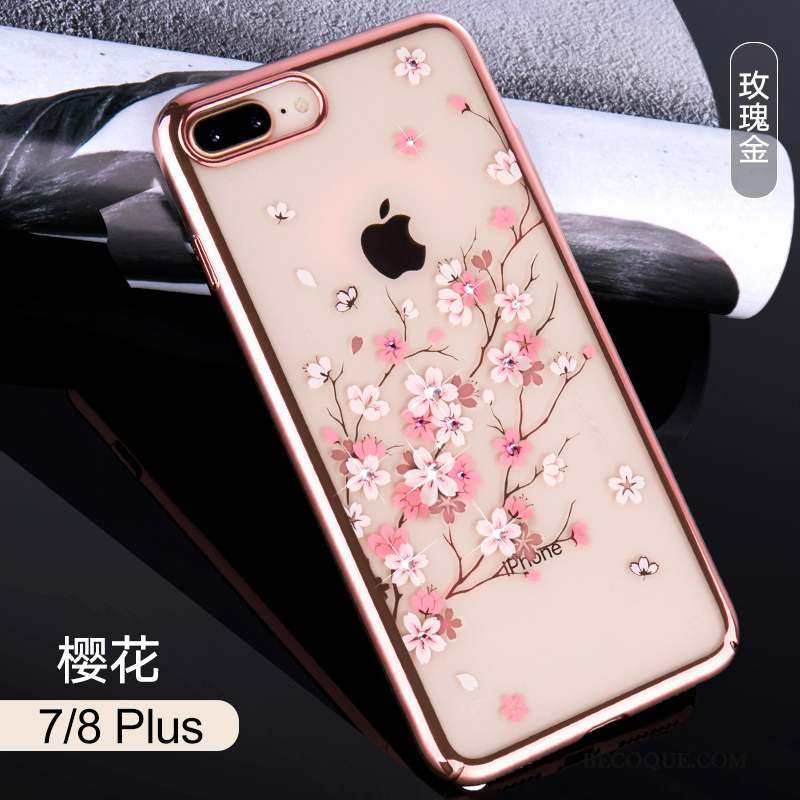 iPhone 8 Plus Marque De Tendance Incassable Étui Coque De Téléphone Tout Compris Rouge