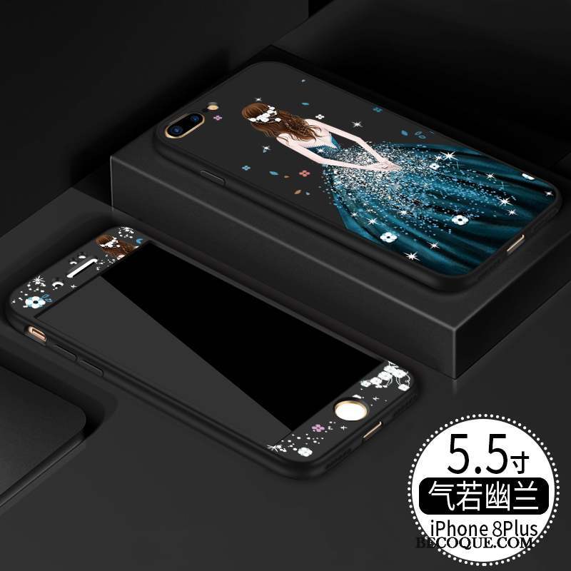 iPhone 8 Plus Marque De Tendance Incassable Étui Silicone Nouveau Coque De Téléphone