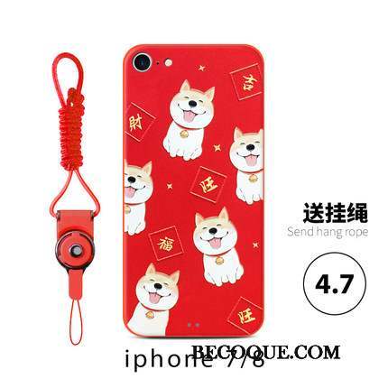 iPhone 8 Plus Nouveau Incassable Rouge Coque De Téléphone De Fête Amoureux