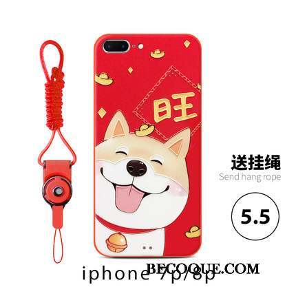 iPhone 8 Plus Nouveau Incassable Rouge Coque De Téléphone De Fête Amoureux