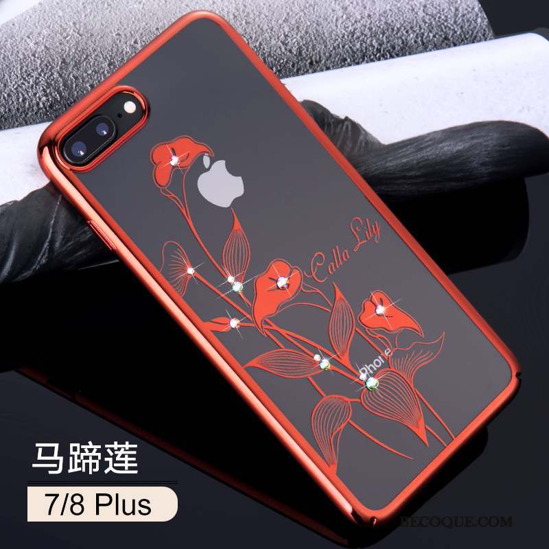 iPhone 8 Plus Nouveau Luxe Tendance Coque De Téléphone Transparent Strass