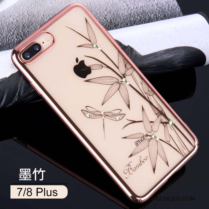 iPhone 8 Plus Nouveau Luxe Tendance Coque De Téléphone Transparent Strass