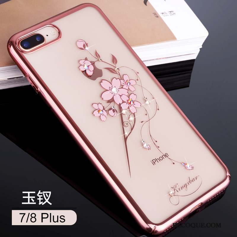 iPhone 8 Plus Nouveau Luxe Tendance Coque De Téléphone Transparent Strass