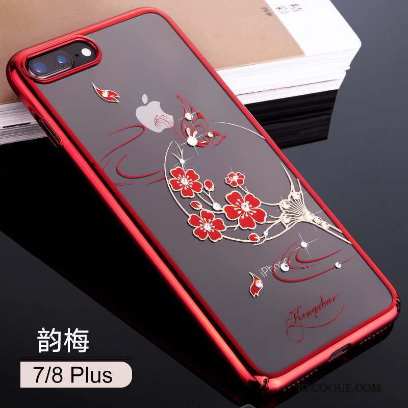 iPhone 8 Plus Nouveau Luxe Tendance Coque De Téléphone Transparent Strass