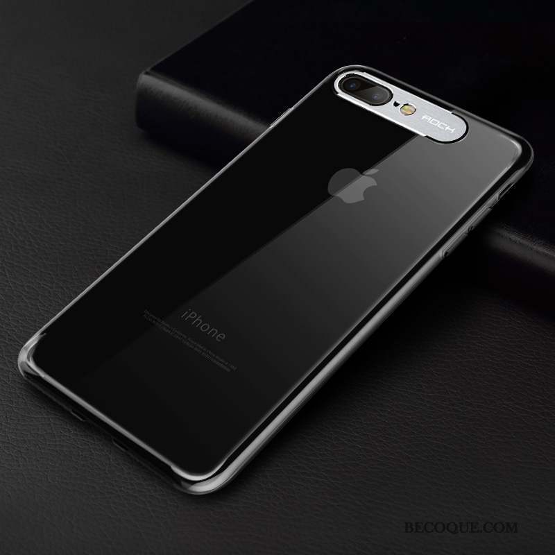 iPhone 8 Plus Nouveau Tendance Coque De Téléphone Silicone Noir Étui