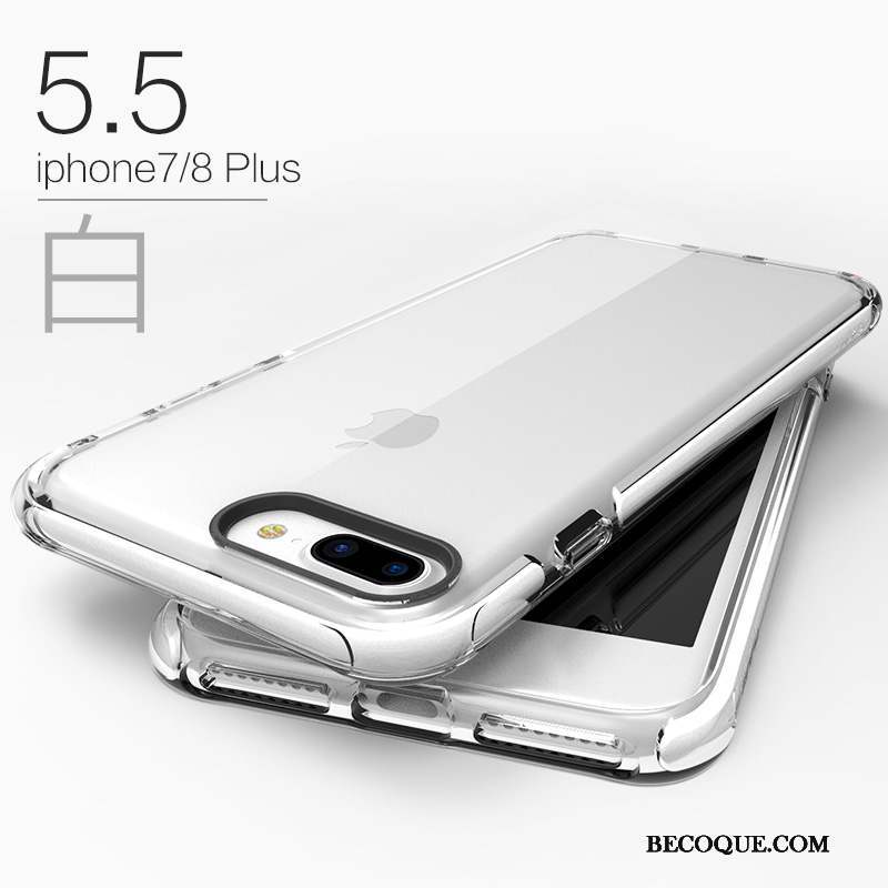 iPhone 8 Plus Nouveau Transparent Silicone Tout Compris Coque De Téléphone Étui