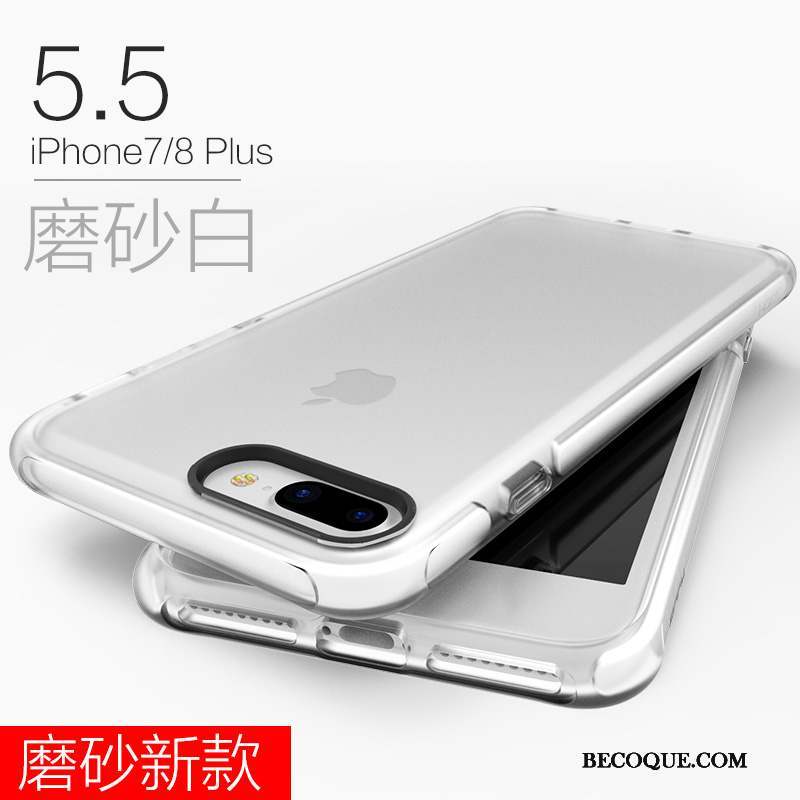 iPhone 8 Plus Nouveau Transparent Silicone Tout Compris Coque De Téléphone Étui