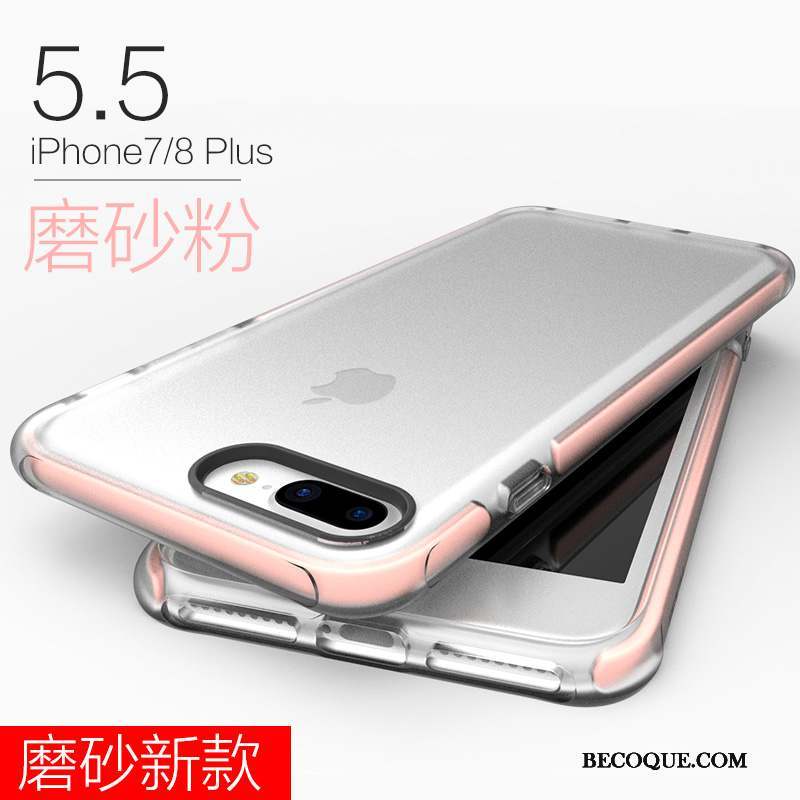 iPhone 8 Plus Nouveau Transparent Silicone Tout Compris Coque De Téléphone Étui