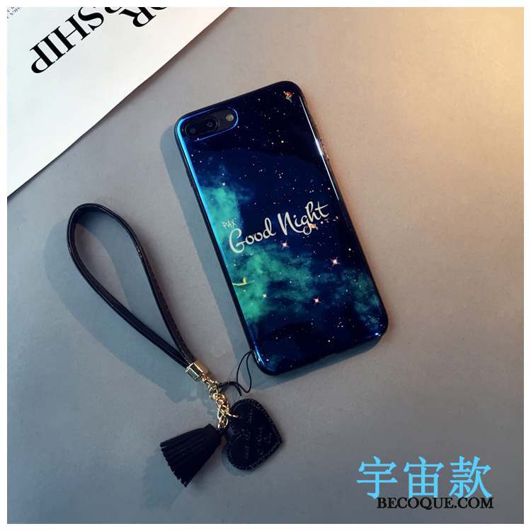 iPhone 8 Plus Personnalité Bleu Coque De Téléphone Constellation Ornements Suspendus Incassable