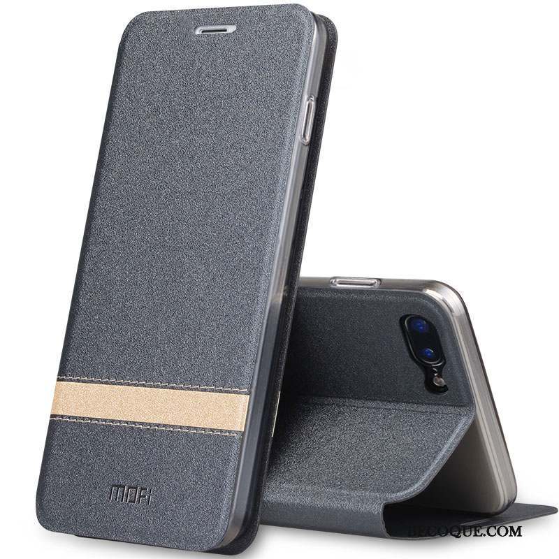 iPhone 8 Plus Silicone Housse Fluide Doux Gris Étui En Cuir Coque De Téléphone