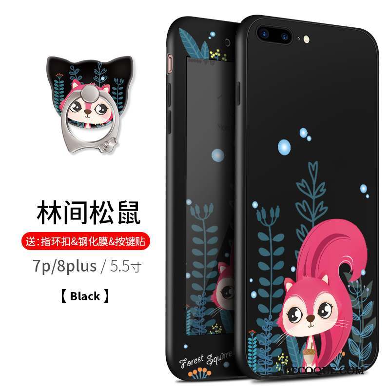 iPhone 8 Plus Silicone Très Mince Coque De Téléphone Étui Rouge Dessin Animé