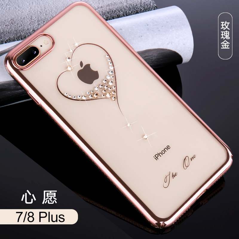 iPhone 8 Plus Étui Élégant Coque De Téléphone Luxe Nouveau Strass