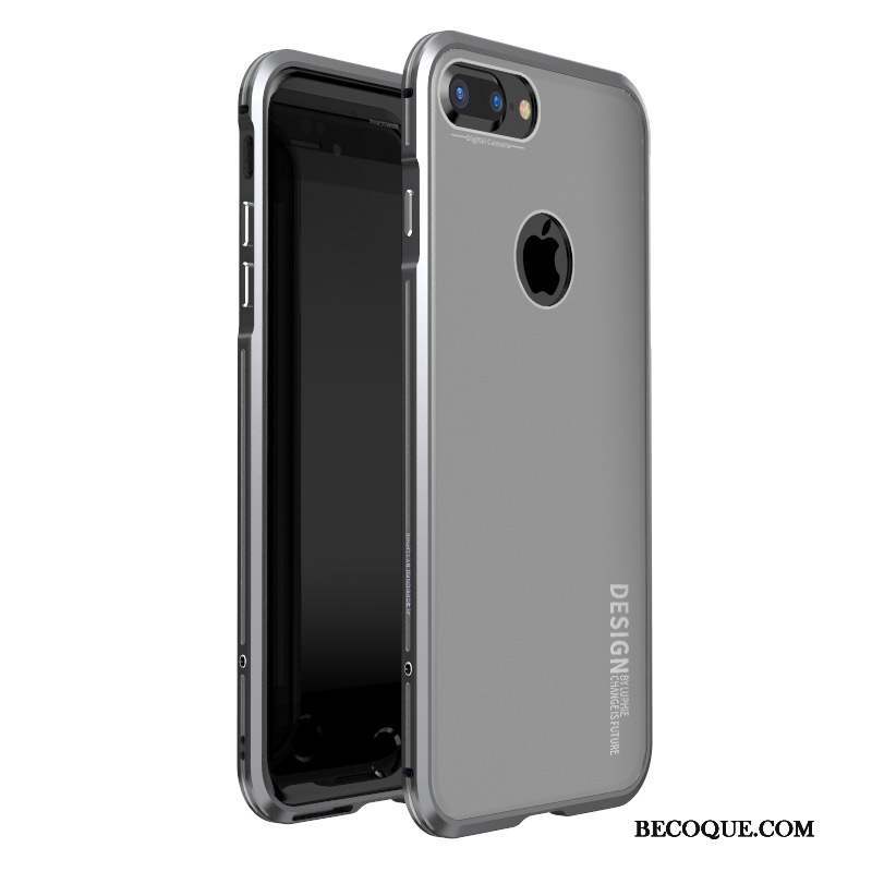 iPhone 8 Protection Métal Nouveau Coque De Téléphone Transparent Losange