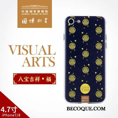 iPhone 8 Rouge Coque De Téléphone Style Chinois Étui Protection Art