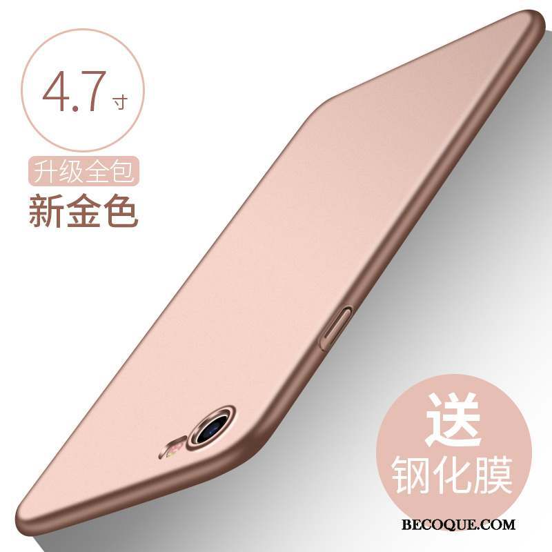 iPhone 8 Silicone Or Rose Coque Étui De Téléphone Incassable